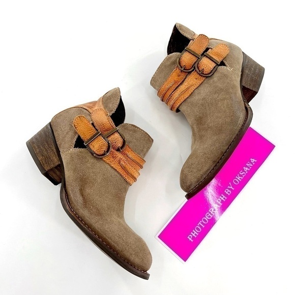 Rebels Sz 6 Boho Double Strap Ankle Booties Anthropologie - Picture 3 of 13